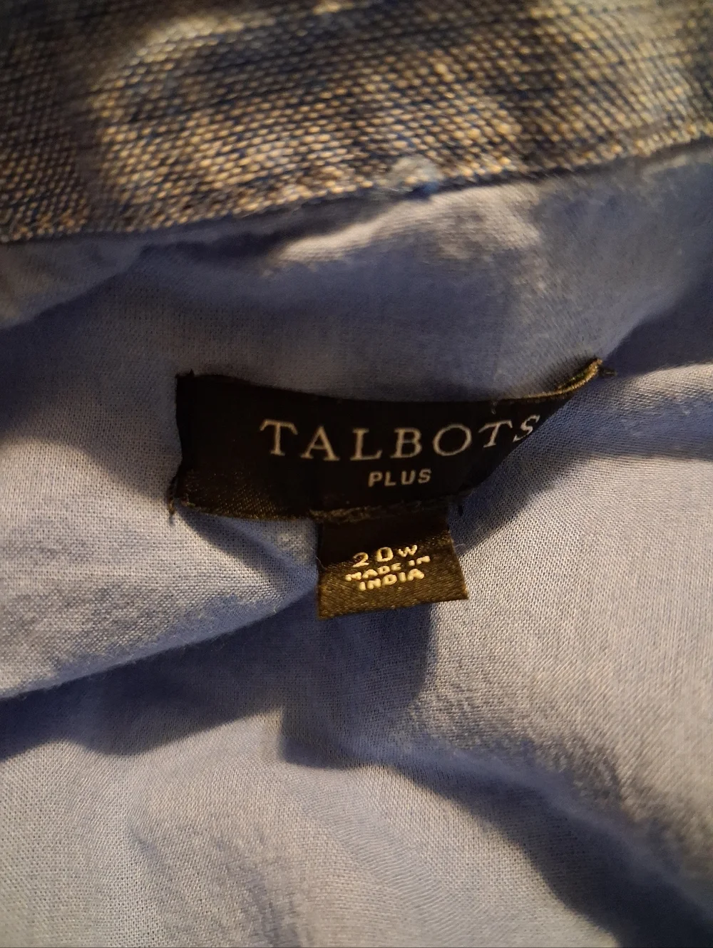 Blue Linen Shirt Dress Size 20W